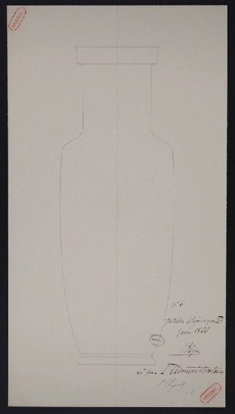 Potiche cylindrique B, Jean-Gabriel Peyre, 1866