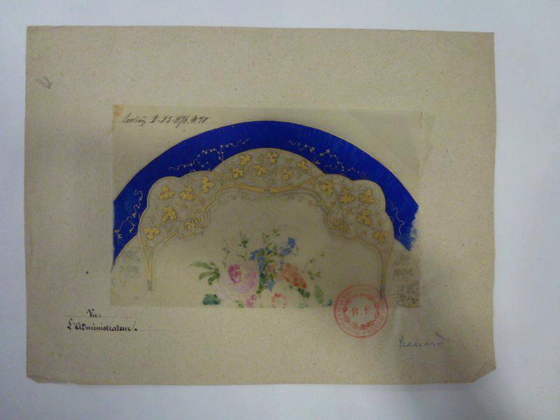 Elément décoratif [Assiette], Émile Renard, 2e quart 19e siècle, 3e quart 19e siècle