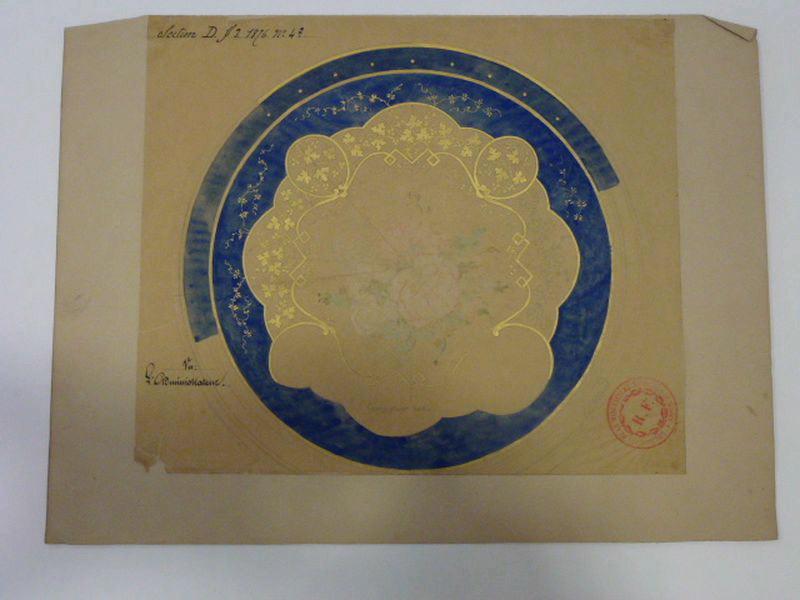 Elément décoratif [Compotier du service Peyre], Émile Renard, 2e moitié 19e siècle
