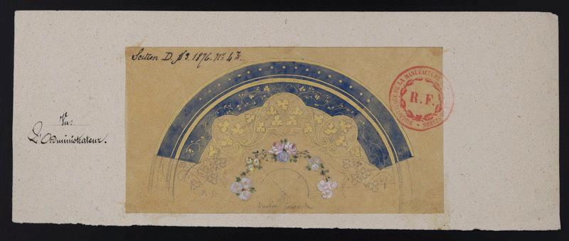 Elément décoratif [Couvercle de sucrier du service Peyre], Émile Renard, 2e moitié 19e siècle