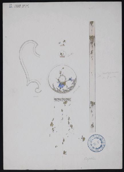 Eléments décoratifs [Cafetière], Jules Auguste Habert-Dys, 4e quart 19e siècle