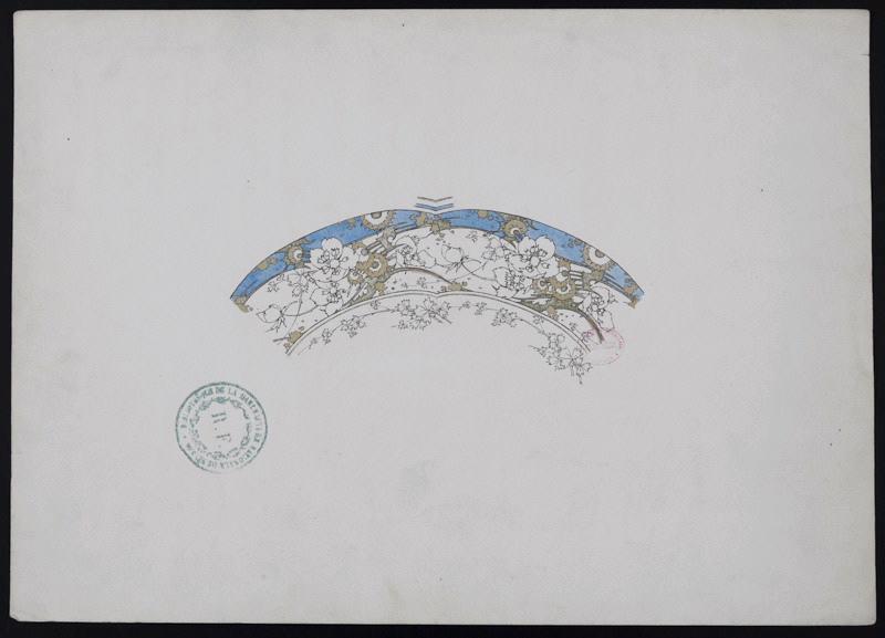 Eléments décoratifs [Assiette], Jules Auguste Habert-Dys, 4e quart 19e siècle