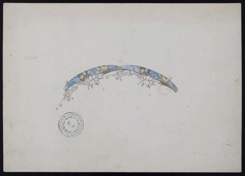 Eléments décoratifs [Assiette], Jules Auguste Habert-Dys, 4e quart 19e siècle
