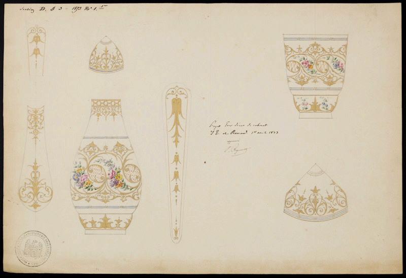 Eléments décoratifs [Cabaret], Émile Renard, 1853