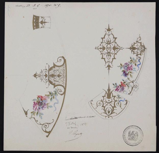 Eléments décoratifs [Sucrier de table], Émile Renard, 1853