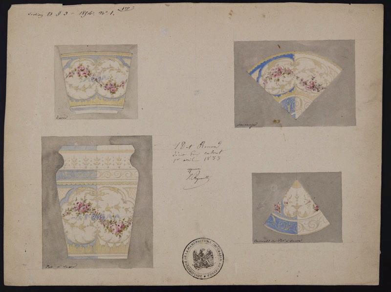 Eléments décoratifs [Pièces de service], Émile Renard, 1853