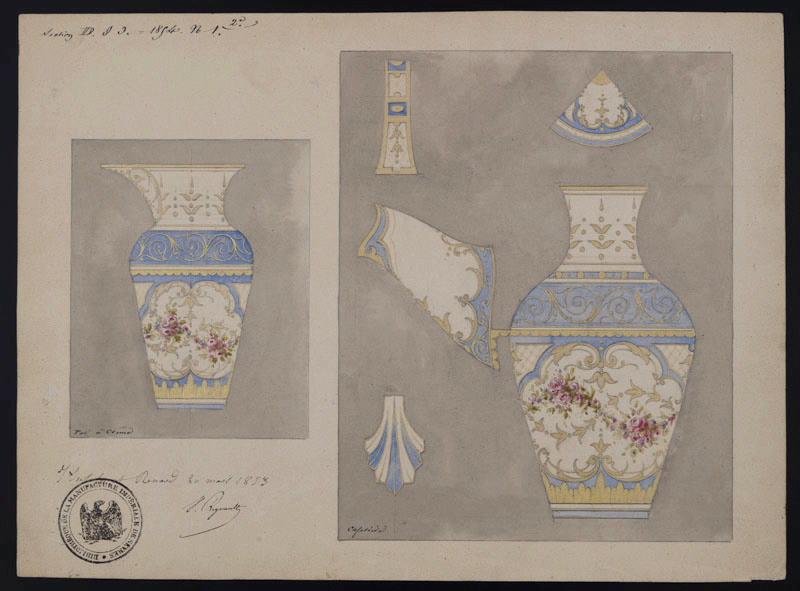 Eléments décoratifs [Pièces de service], Émile Renard, 1853