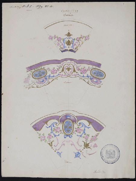 Eléments décoratifs [Sucrier], Émile Renard, 1858