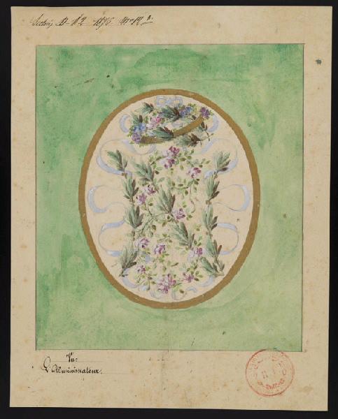 Elément décoratif [Chiffre], Emile Renard, 4e quart 19e siècle