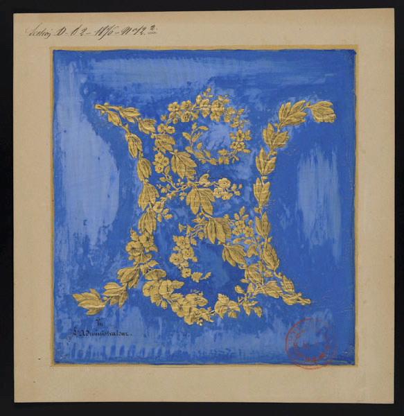 Elément décoratif [Chiffre], Emile Renard, 4e quart 19e siècle