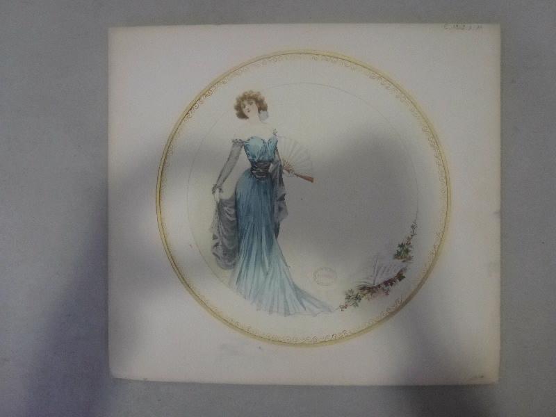 Assiette à dessert [Service Diane] ; Les Parisiennes, Albert Guillaume, 1902