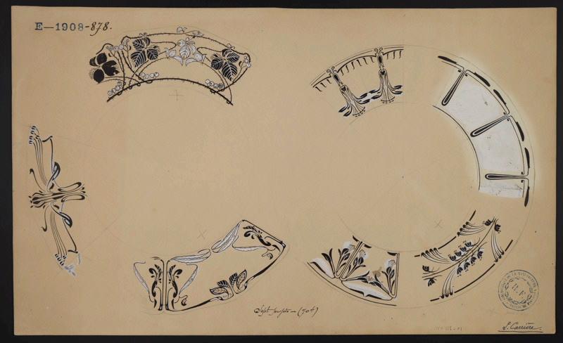 Assiette, Louis Carriere, 1er quart 20e siècle
