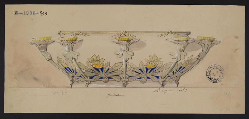 Jardinière, Jeanne Leroux, 1900