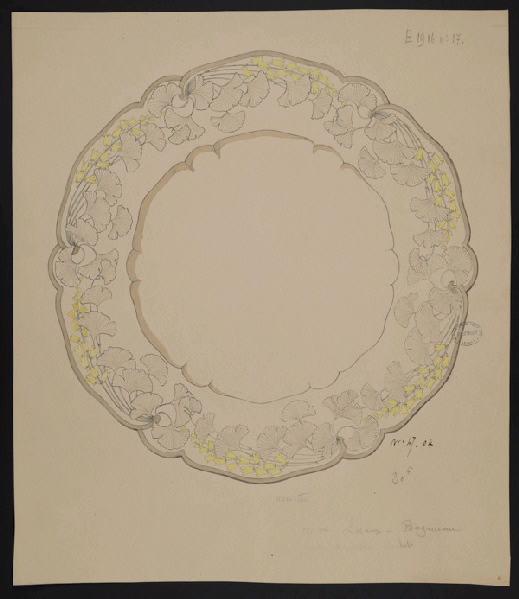 Assiette, Jeanne Leroux, 1er quart 20e siècle