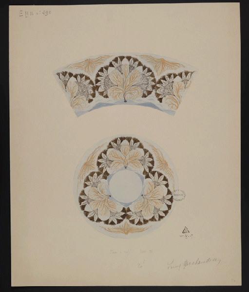 Tasse à café [Service D], Lucy Marchandise, 1907