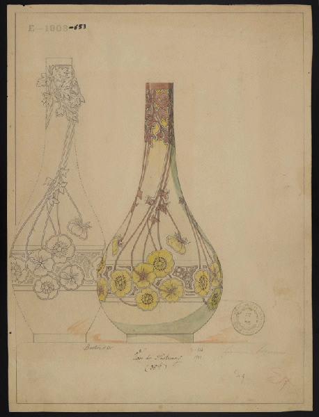 Vase de Chatenay, Jeanne Leroux, 1900