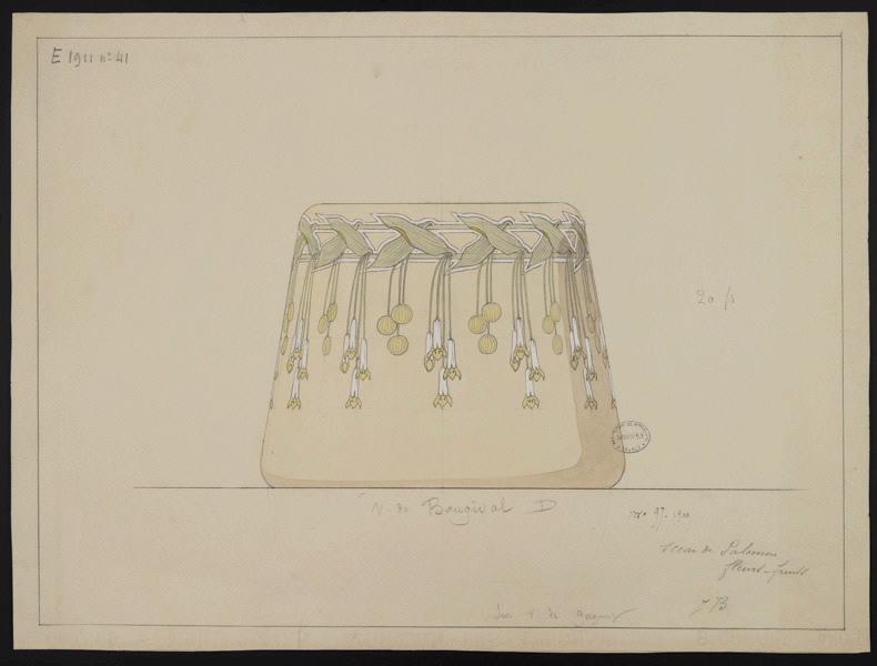 Vase de Bougival, Jeanne Leroux, 1900