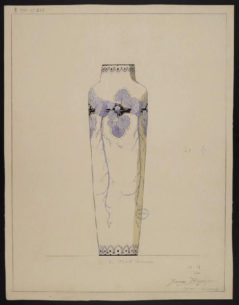 Vase de Montchanin, Jeanne Leroux, 1900