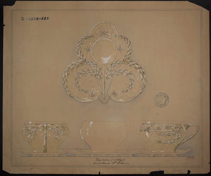 Tasse tartine, Eugénie Bethmont, 1er quart 20e siècle