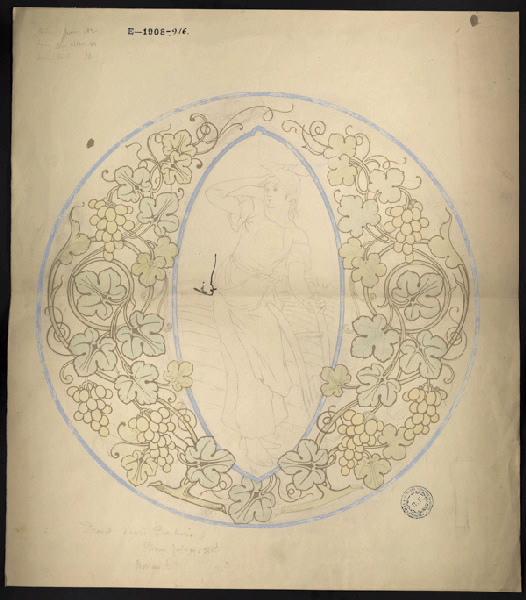Plat rond, Henri Barberis, 1er quart 20e siècle