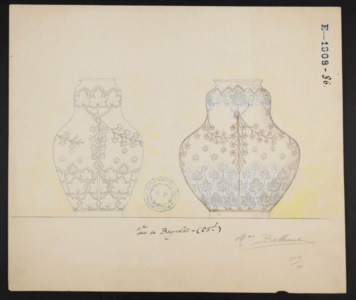 Vase de Bagnolet, Eugénie Bethmont, 1900