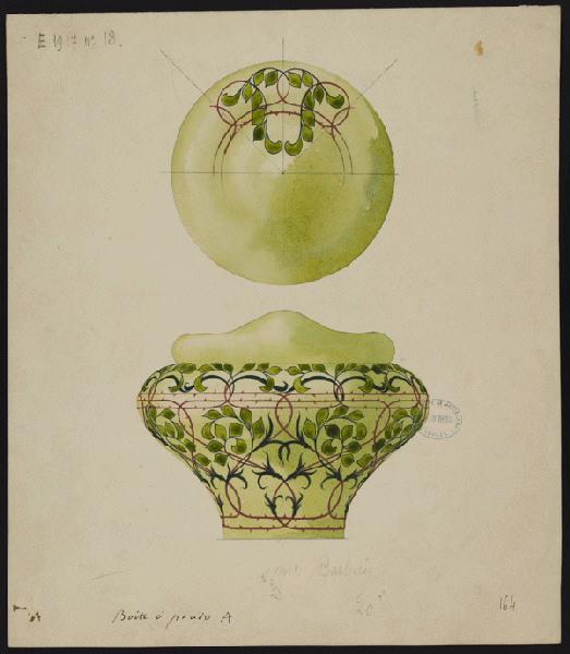 Boîte à poudre A, Henri Barberis, 1ère moitié 20e siècle