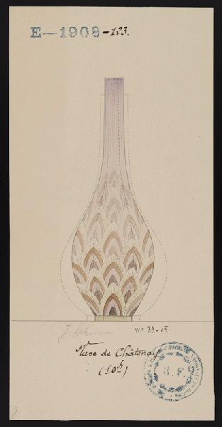 Vase de Châtenay, Jeanne Leroux, 1er quart 20e siècle