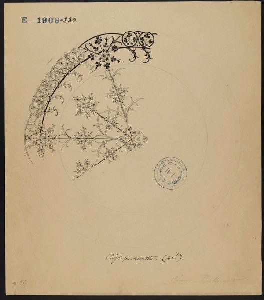 Assiette, Eugénie Bethmont, 1er quart 20e siècle