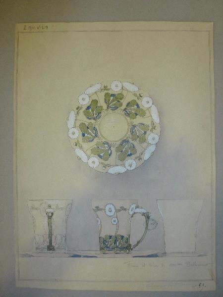 Tasse et soucoupe, Eugénie Bethmont, 1896