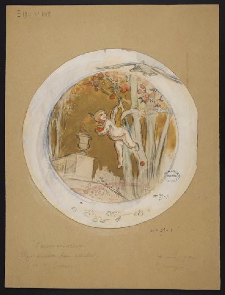 Assiette, Adolphe Ernest Gumery, 1er quart 20e siècle