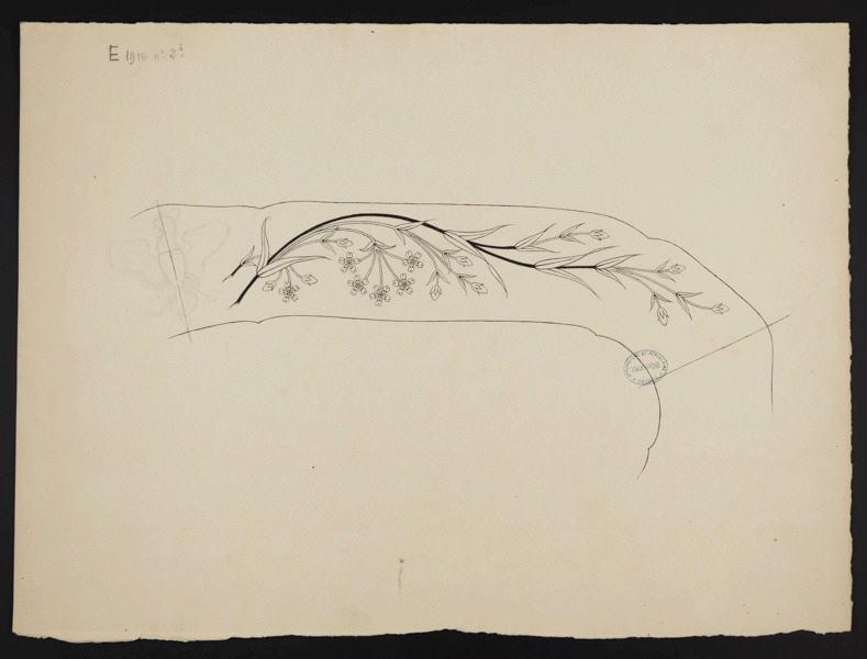 Plat ovale, Eugénie Bethmont, 1er quart 20e siècle
