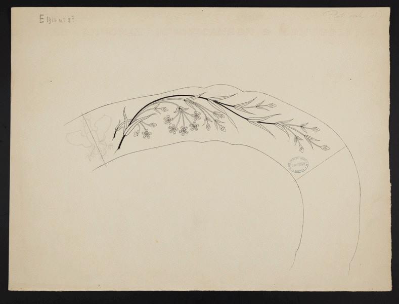 Plat ovale, Eugénie Bethmont, 1er quart 20e siècle