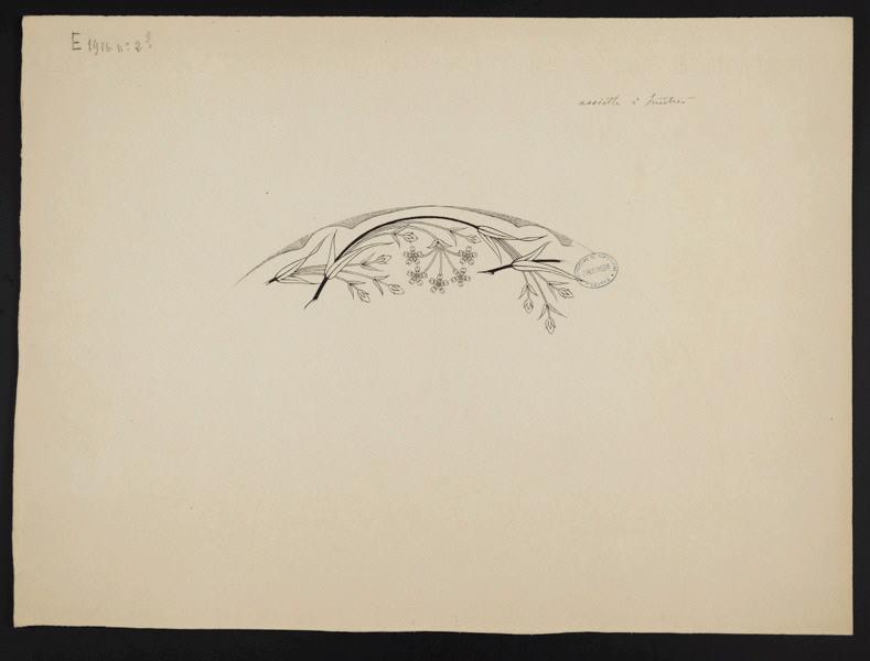 Assiette à huîtres, Eugénie Bethmont, 1er quart 20e siècle