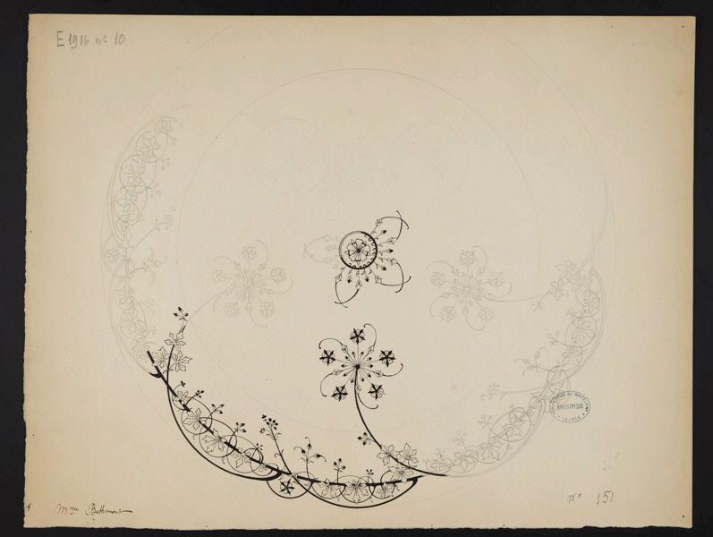 Assiette, Eugénie Bethmont, 1er quart 20e siècle