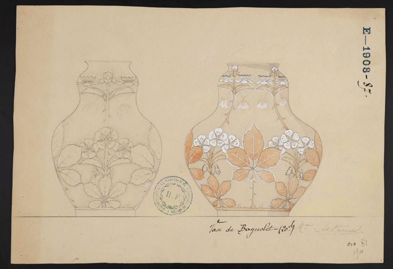 Vase de Bagnolet, Eugénie Bethmont, 1900
