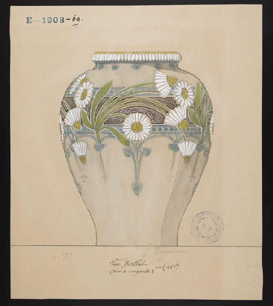 Vase Berthet, Jeanne Leroux, 1900