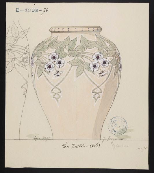 Vase Berthet, Jeanne Leroux, 1900
