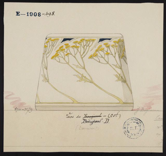 Vase Bougival, Jeanne Leroux, 1900