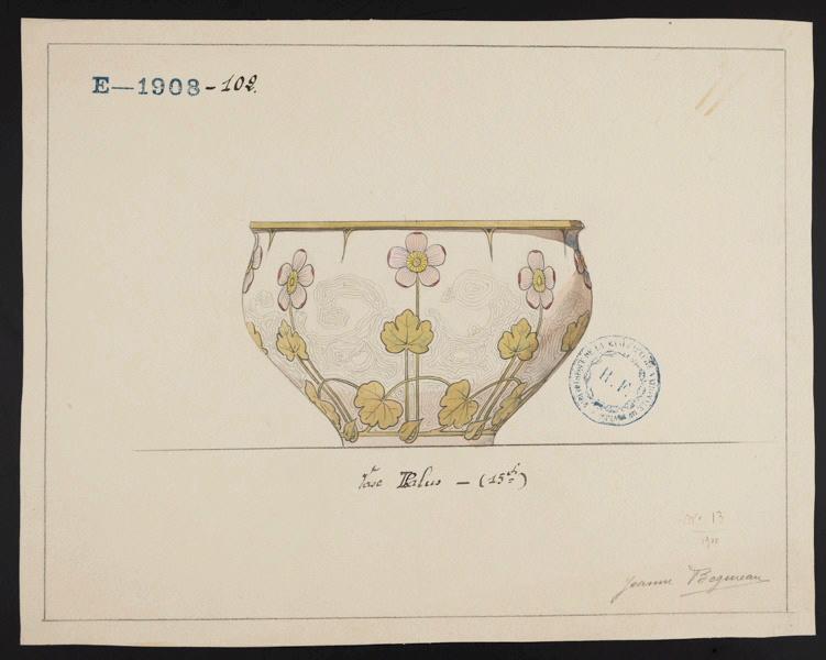 Vase Thalus, Jeanne Leroux, 1900