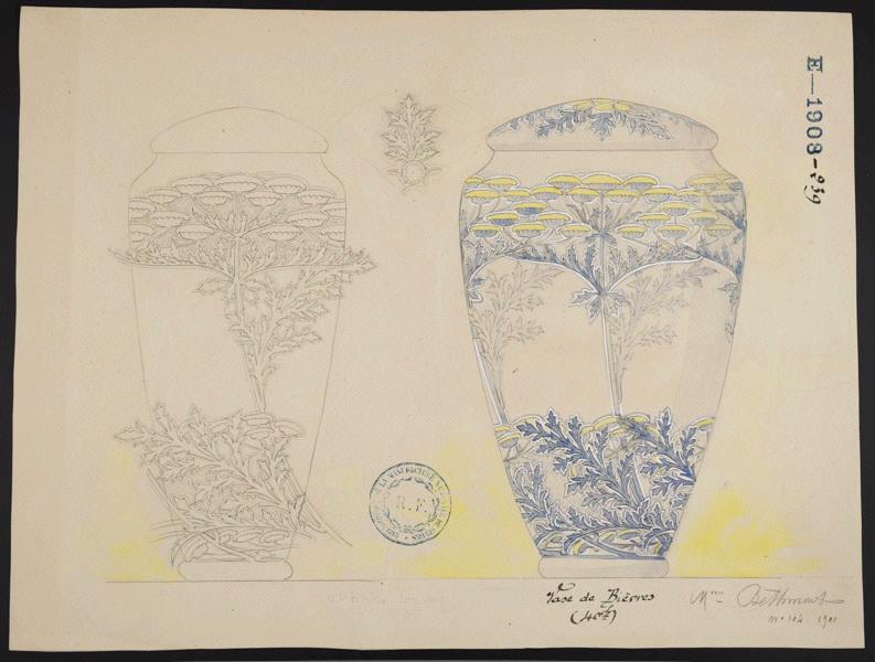 Vase de Bièvres, Eugénie Bethmont, 1901