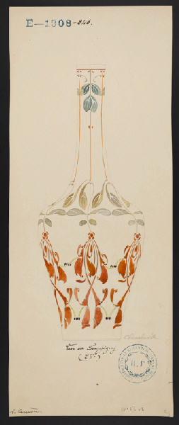 Vase de Champigny, Louis Carriere, 1902