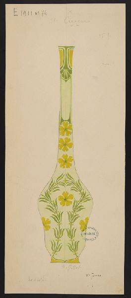 Vase Cigogne, Henri Gillet, 1904