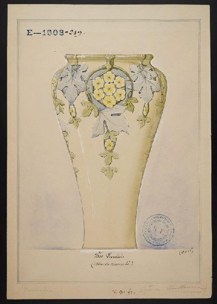 Vase de Levallois, Eugénie Bethmont, 1er quart 20e siècle