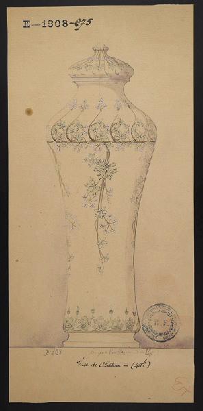 Vase de Chatou, Eugénie Bethmont, 1er quart 20e siècle