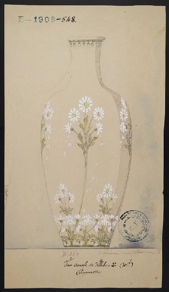 Vase carafe de Villebon, Eugénie Bethmont, 1er quart 20e siècle