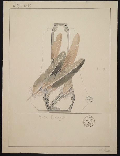Vase du Bourget, Jeanne Leroux, 1er quart 20e siècle