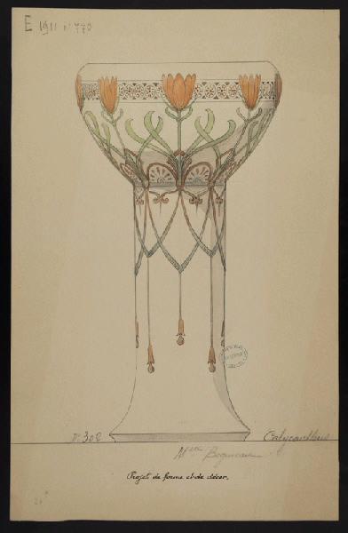 Vase, Jeanne Leroux, 1er quart 20e siècle