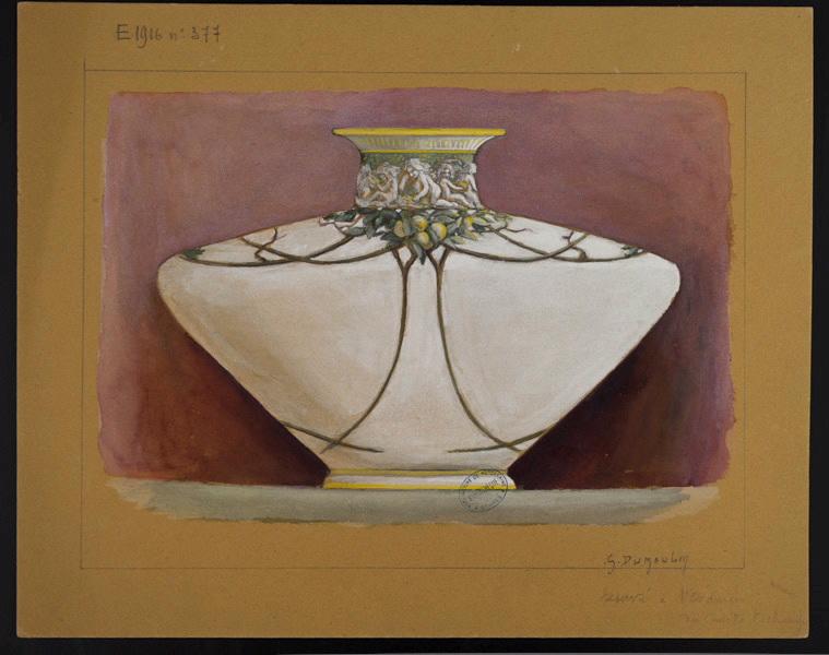 Vase, Dumoulin, 1er quart 20e siècle
