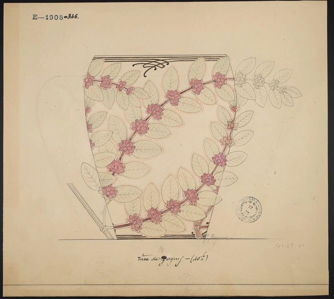 Vase de Gagny, Jeanne Leroux, 1901