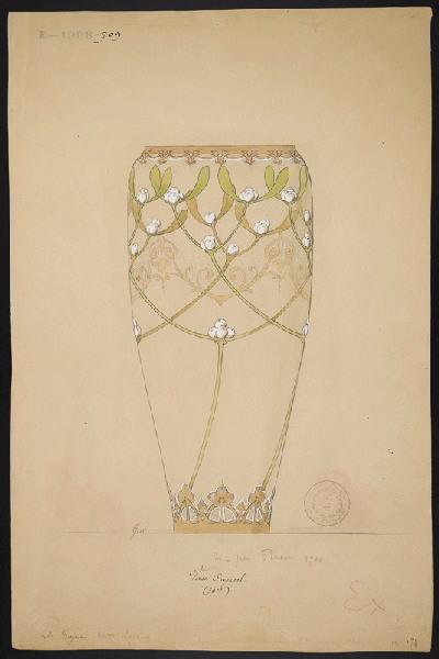 Vase de Creusot, Jeanne Leroux, 1900